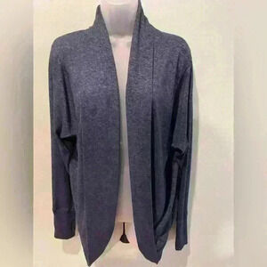 Athleta Women's Blue Heathered Cardigan